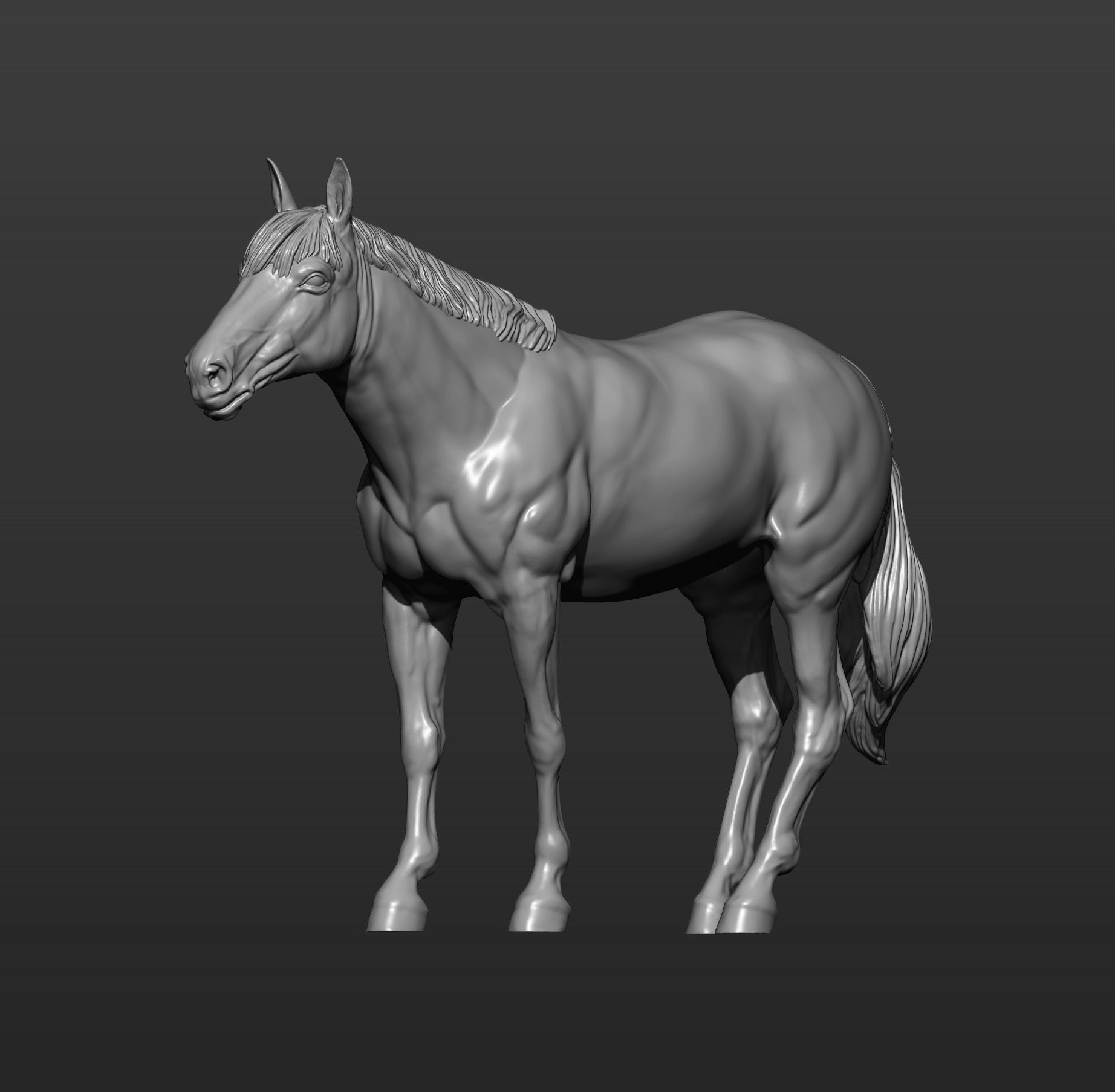 Horse 3D print model 3D print model_9