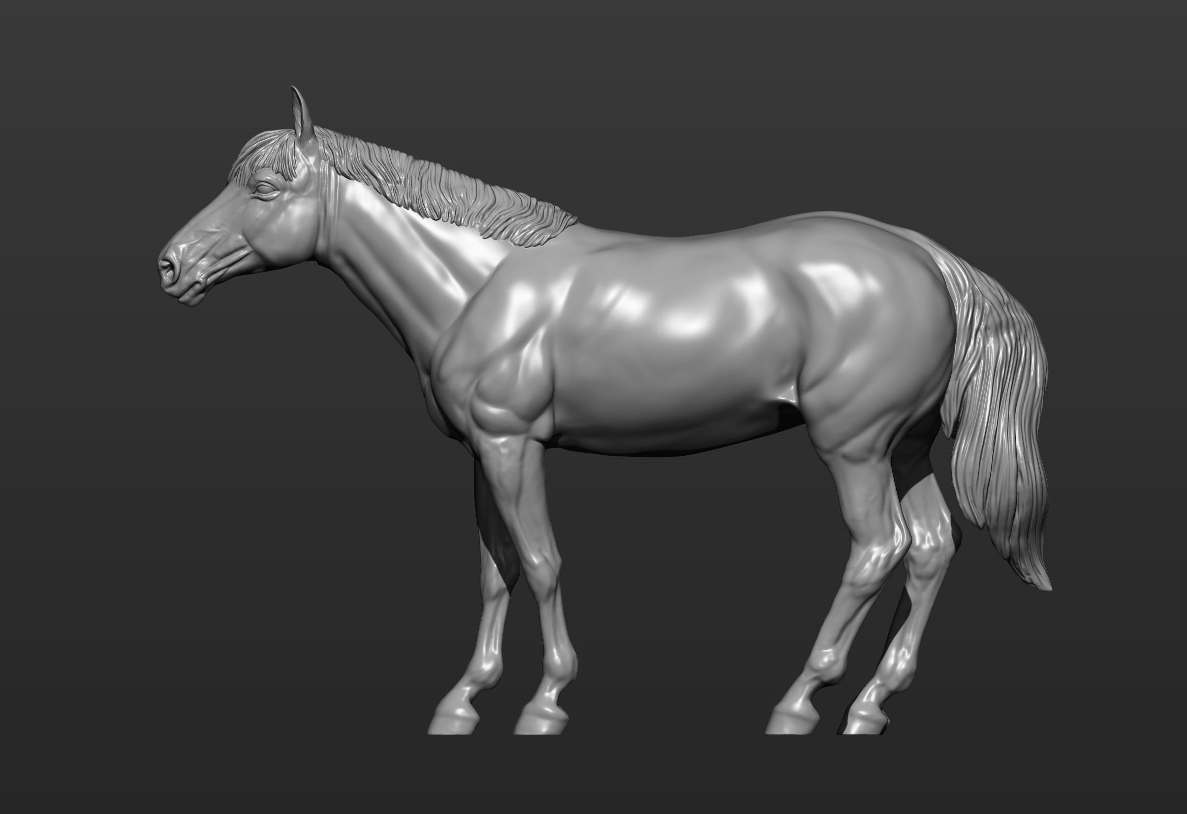 Horse 3D print model 3D print model_7