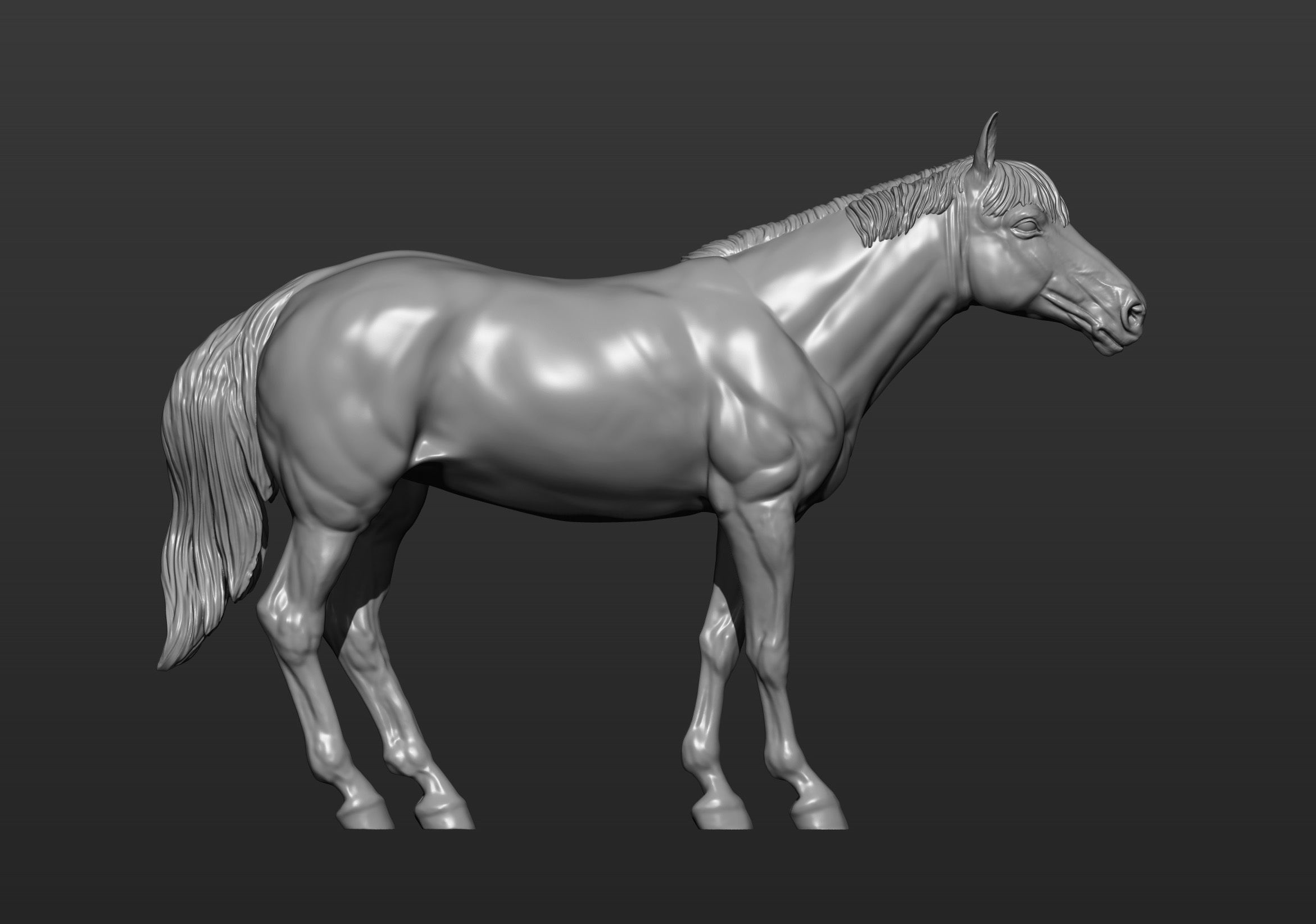 Horse 3D print model 3D print model_8