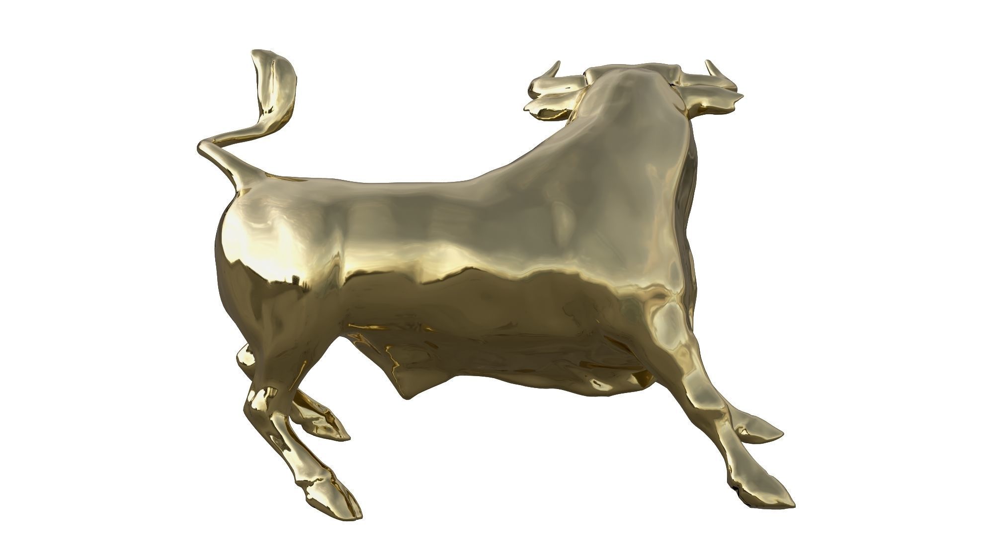 Golden Bull 3D model_3