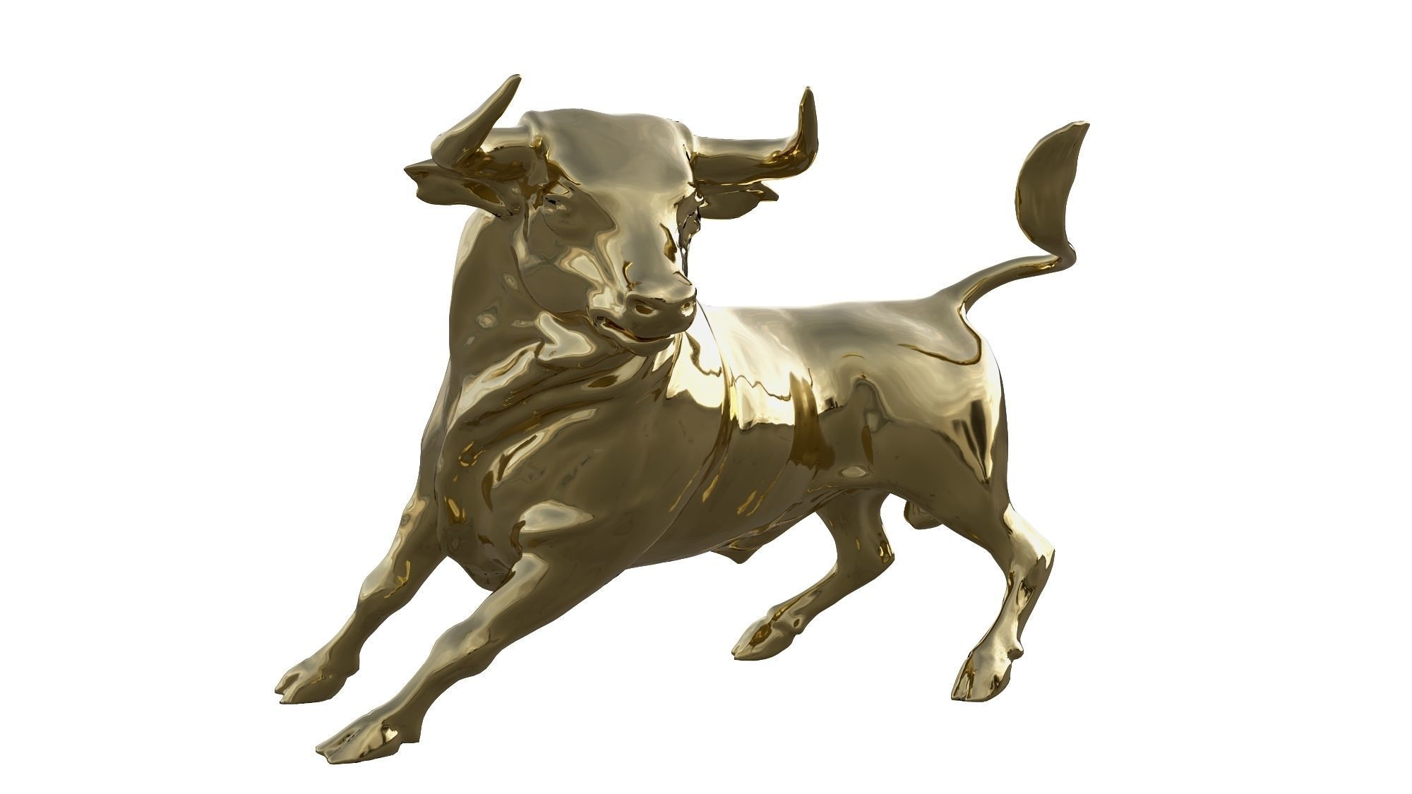 Golden Bull 3D model_1