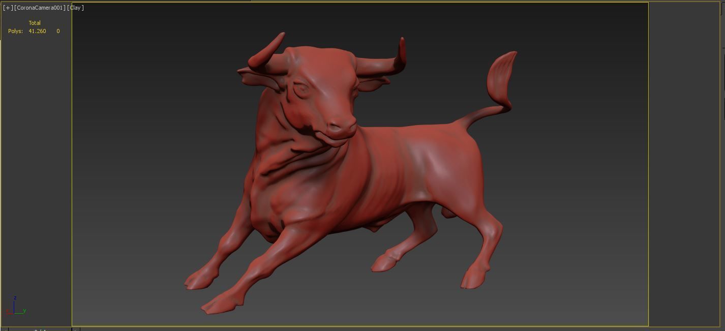 Golden Bull 3D model_6