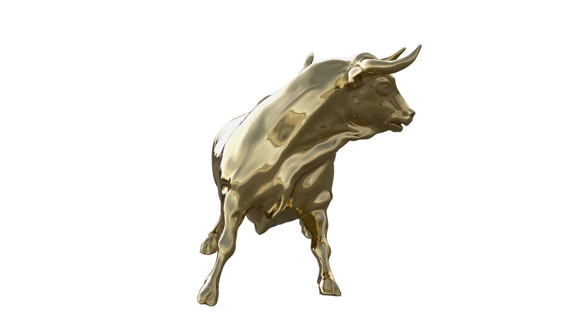 Golden Bull 3D model_2