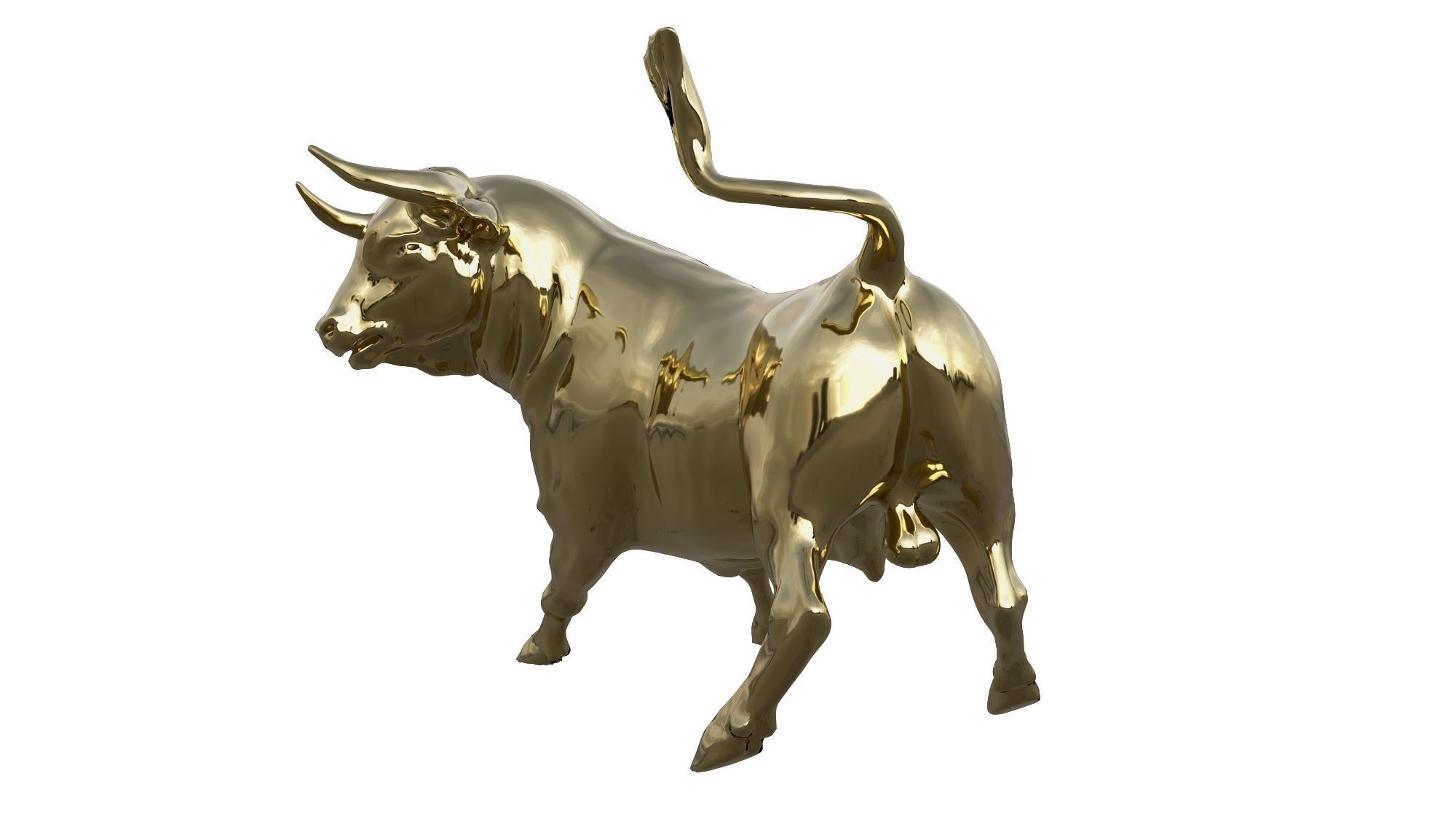 Golden Bull 3D model_4