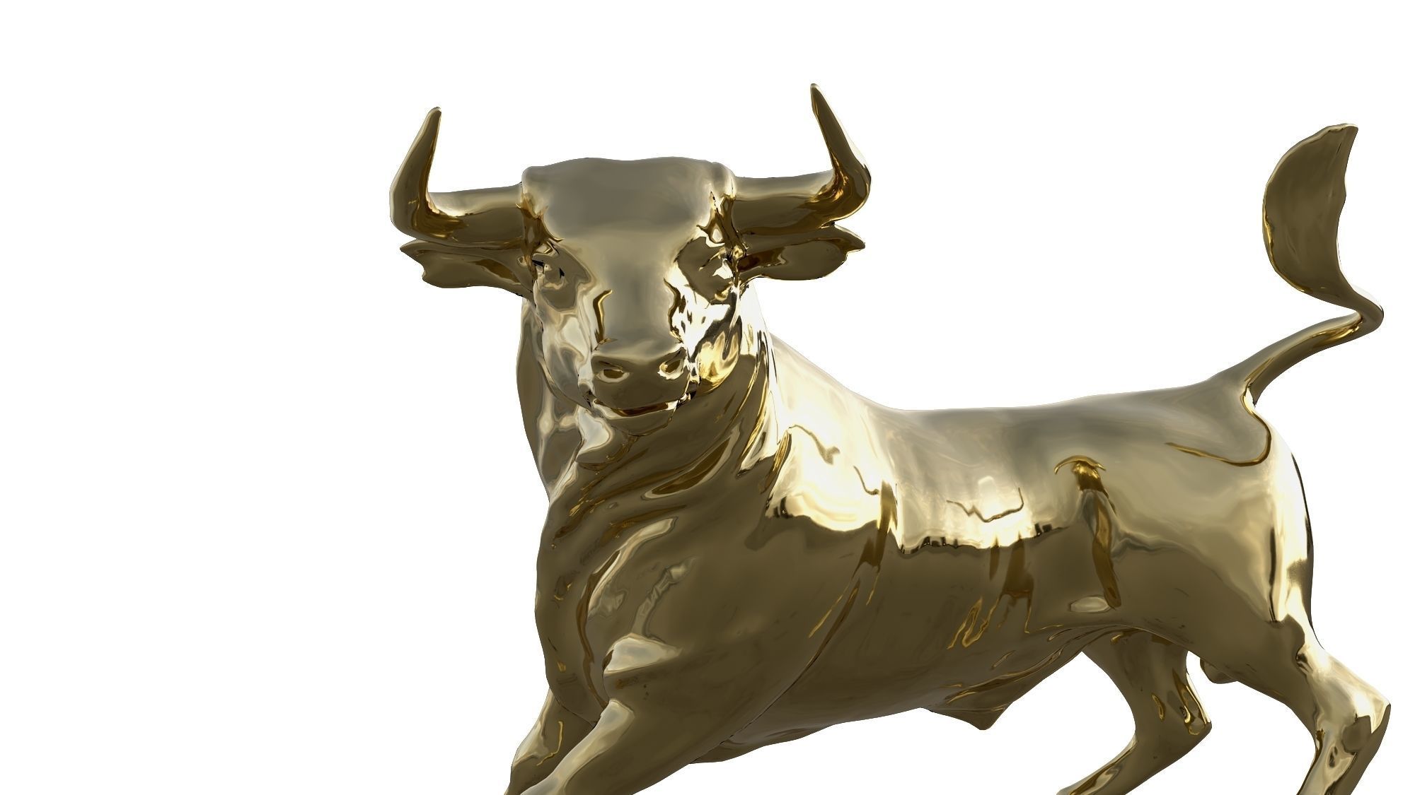 Golden Bull 3D model_5