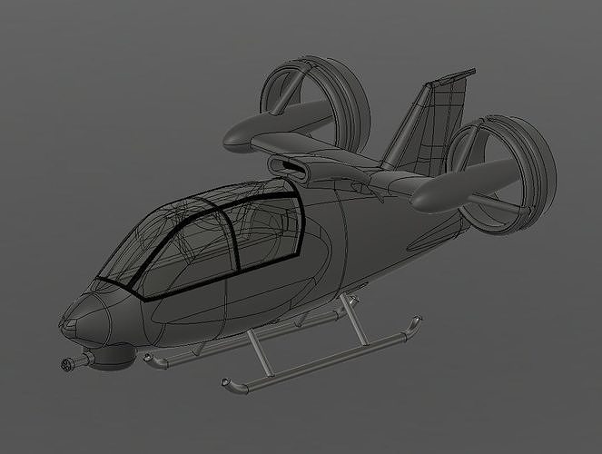 NORD 501 combat VSTOL 3D print model
