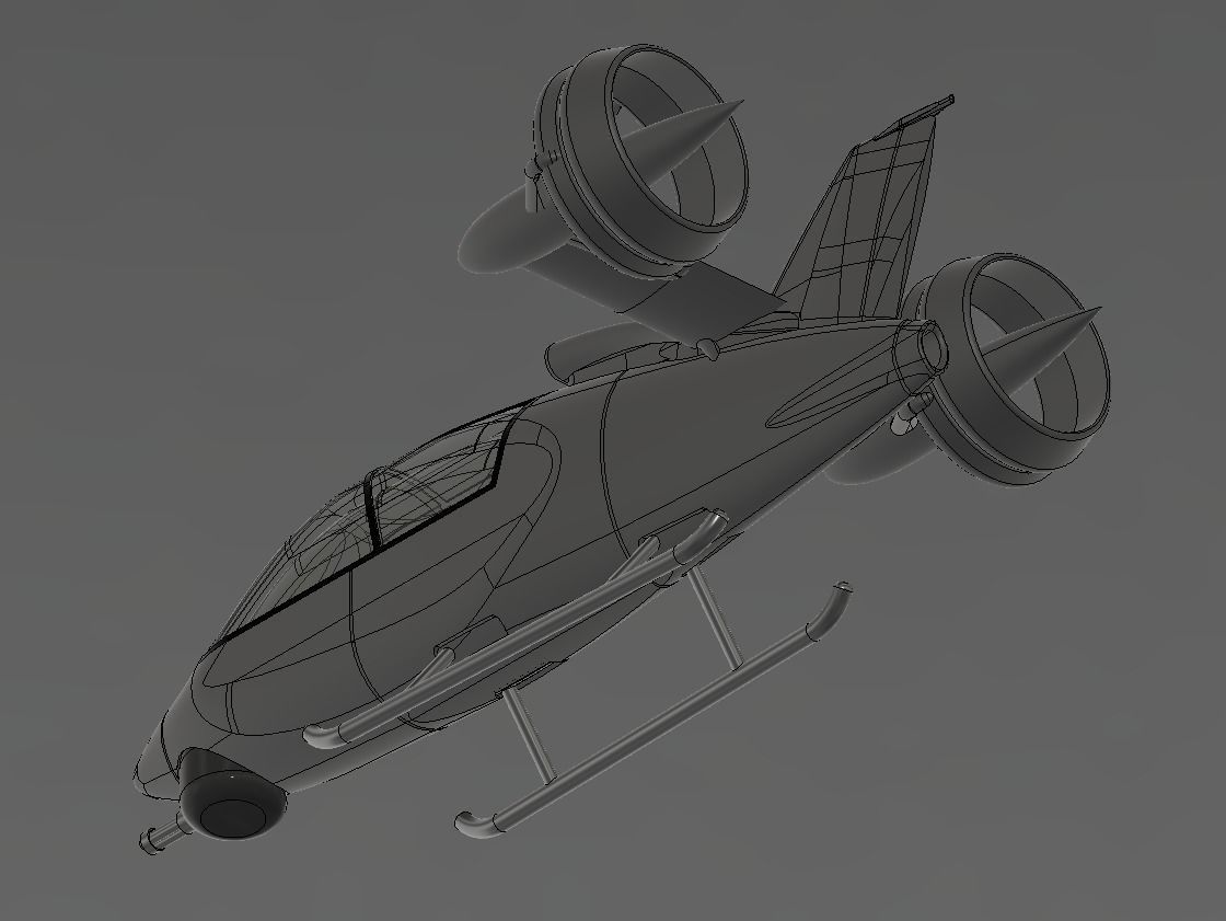 NORD 501 combat VSTOL 3D print model_1