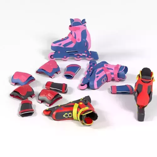 Roller Skate lowpoly