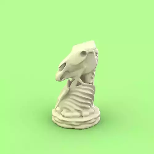 Skull Knight chess piece