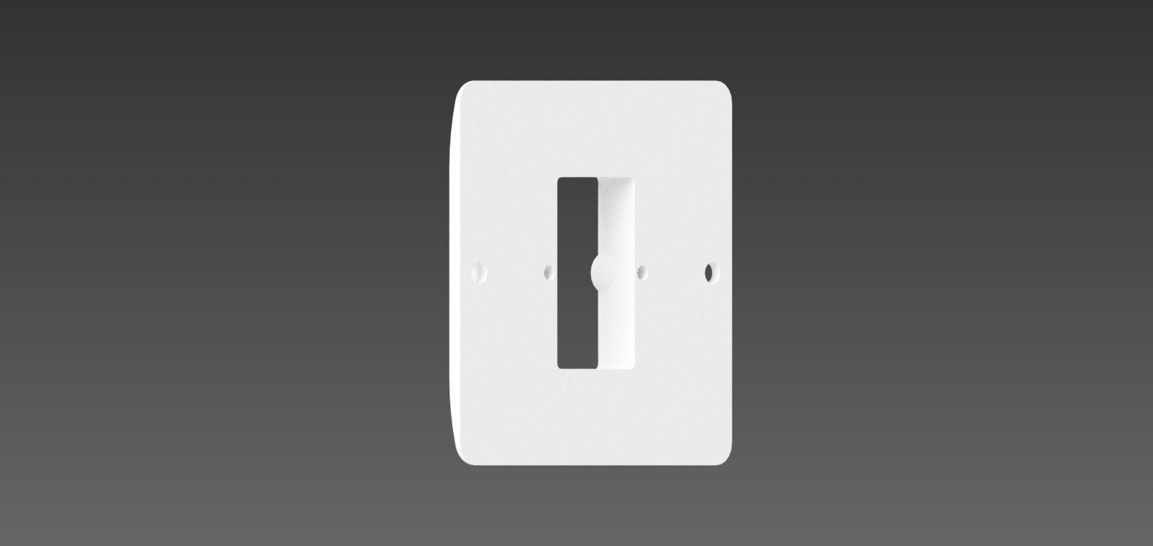 Ikea Tradfri Dimmer Adapter for Single UK Light Switch 3D print model_2