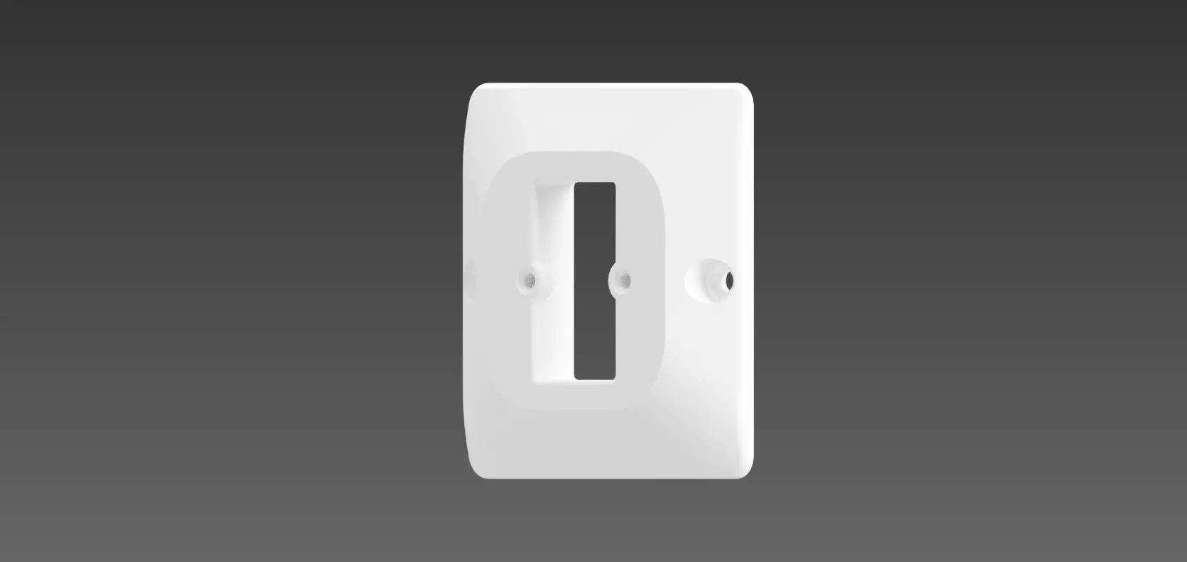 Ikea Tradfri Dimmer Adapter for Single UK Light Switch 3D print model_0