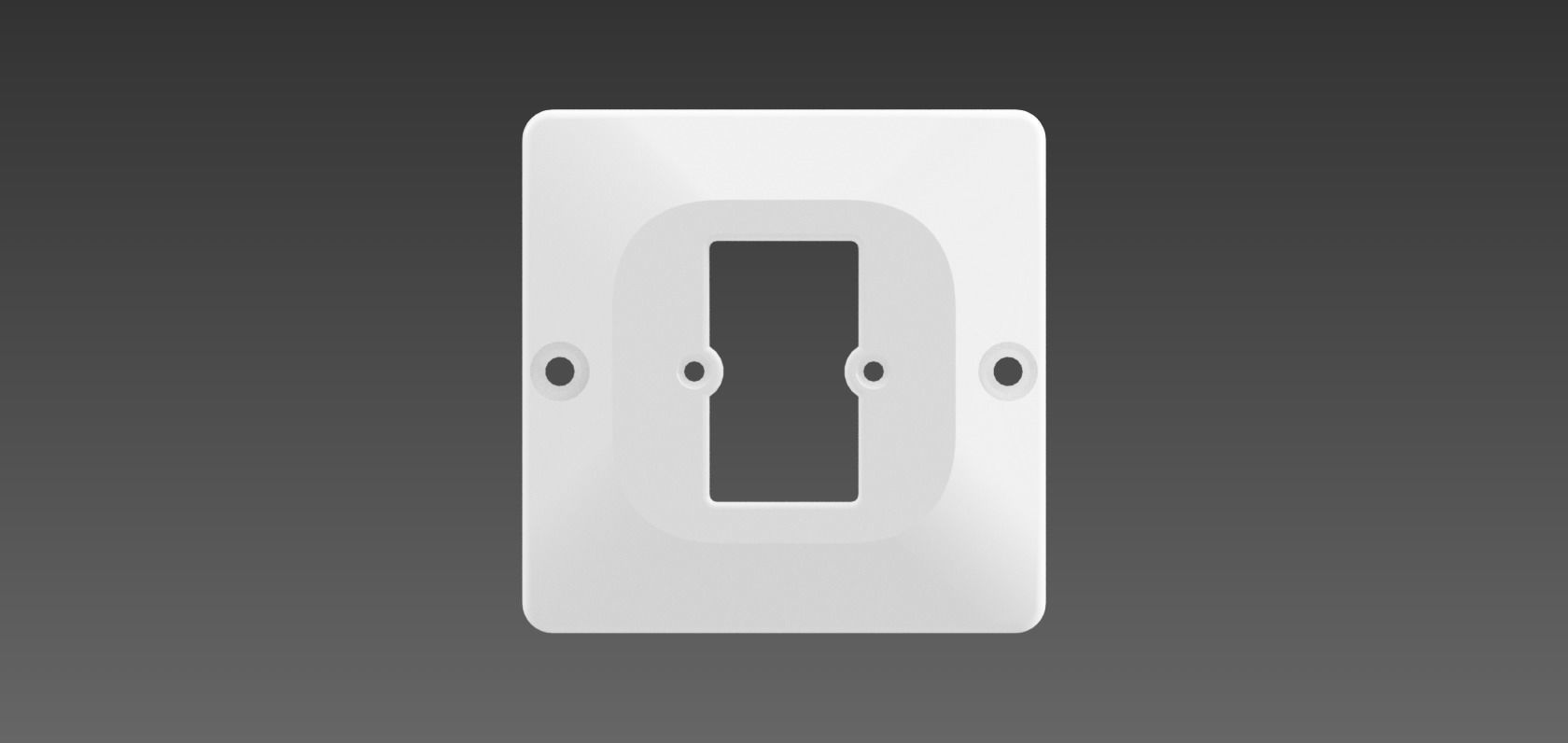 Ikea Tradfri Dimmer Adapter for Single UK Light Switch 3D print model_1