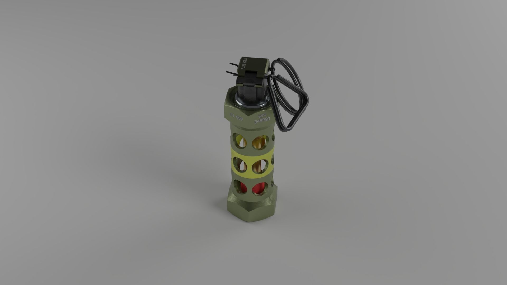 Stun Grenade Low Poly 3D Model Low-poly 3D model_6