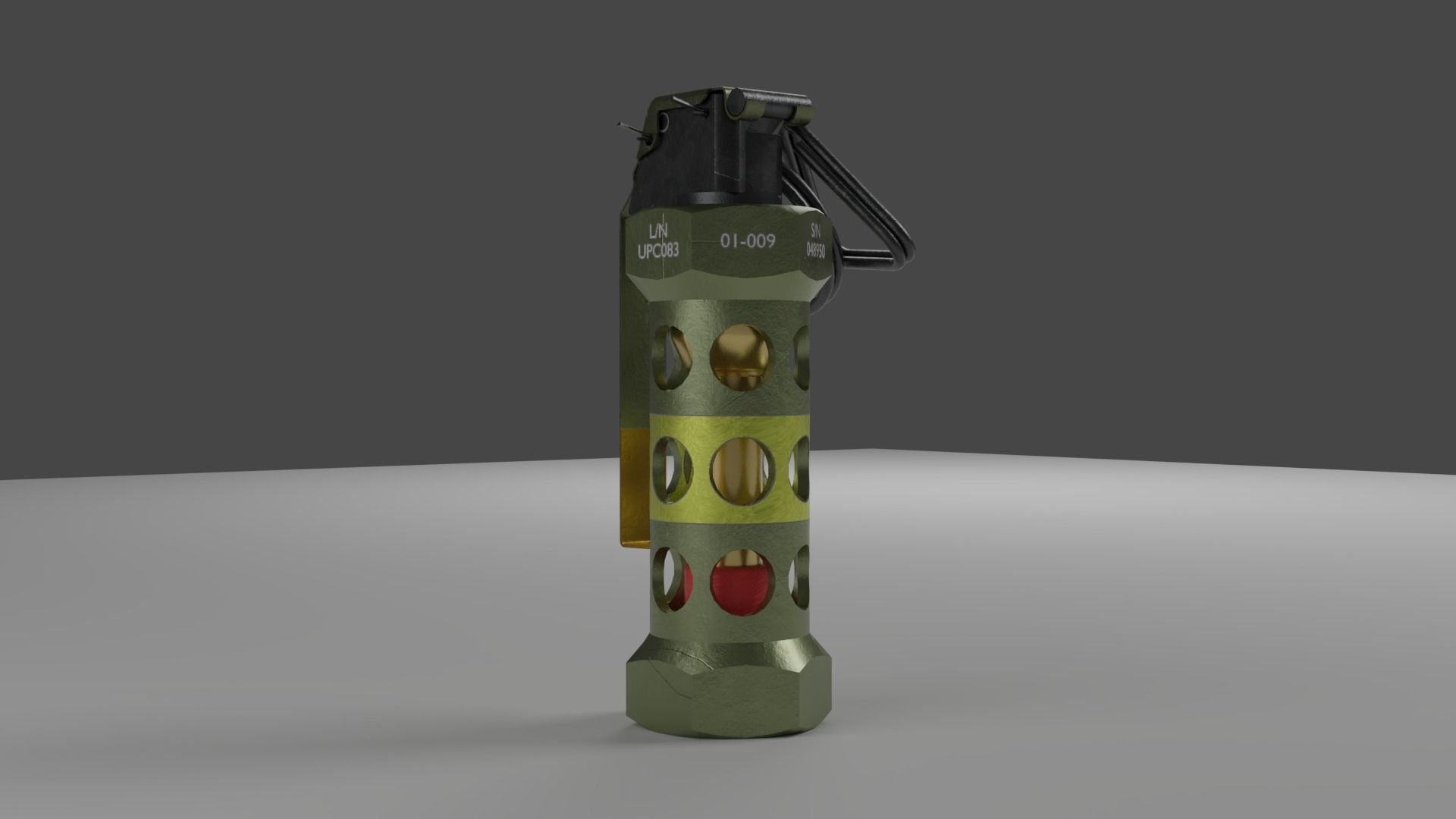 Stun Grenade Low Poly 3D Model Low-poly 3D model_5
