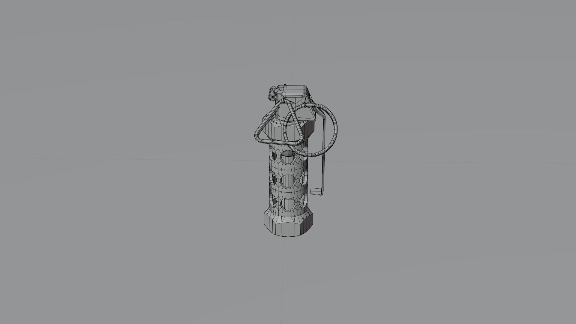 Stun Grenade Low Poly 3D Model Low-poly 3D model_1