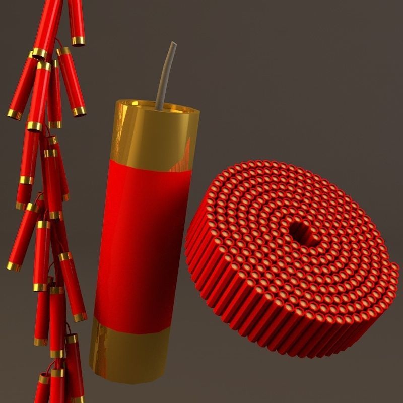 Chinese Lunar New Year Spring Festival Elements 3D Model Collection_11