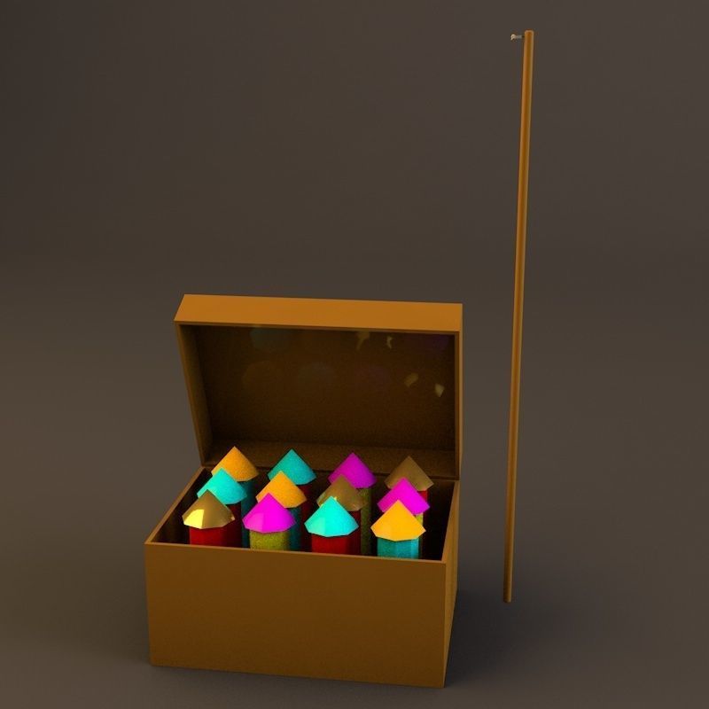 Chinese Lunar New Year Spring Festival Elements 3D Model Collection_7