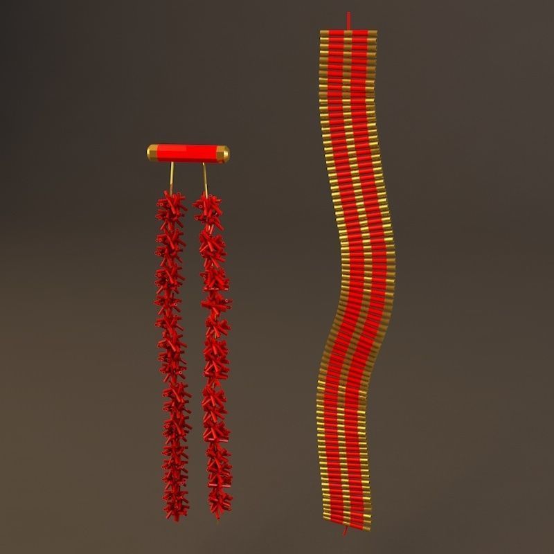 Chinese Lunar New Year Spring Festival Elements 3D Model Collection_9