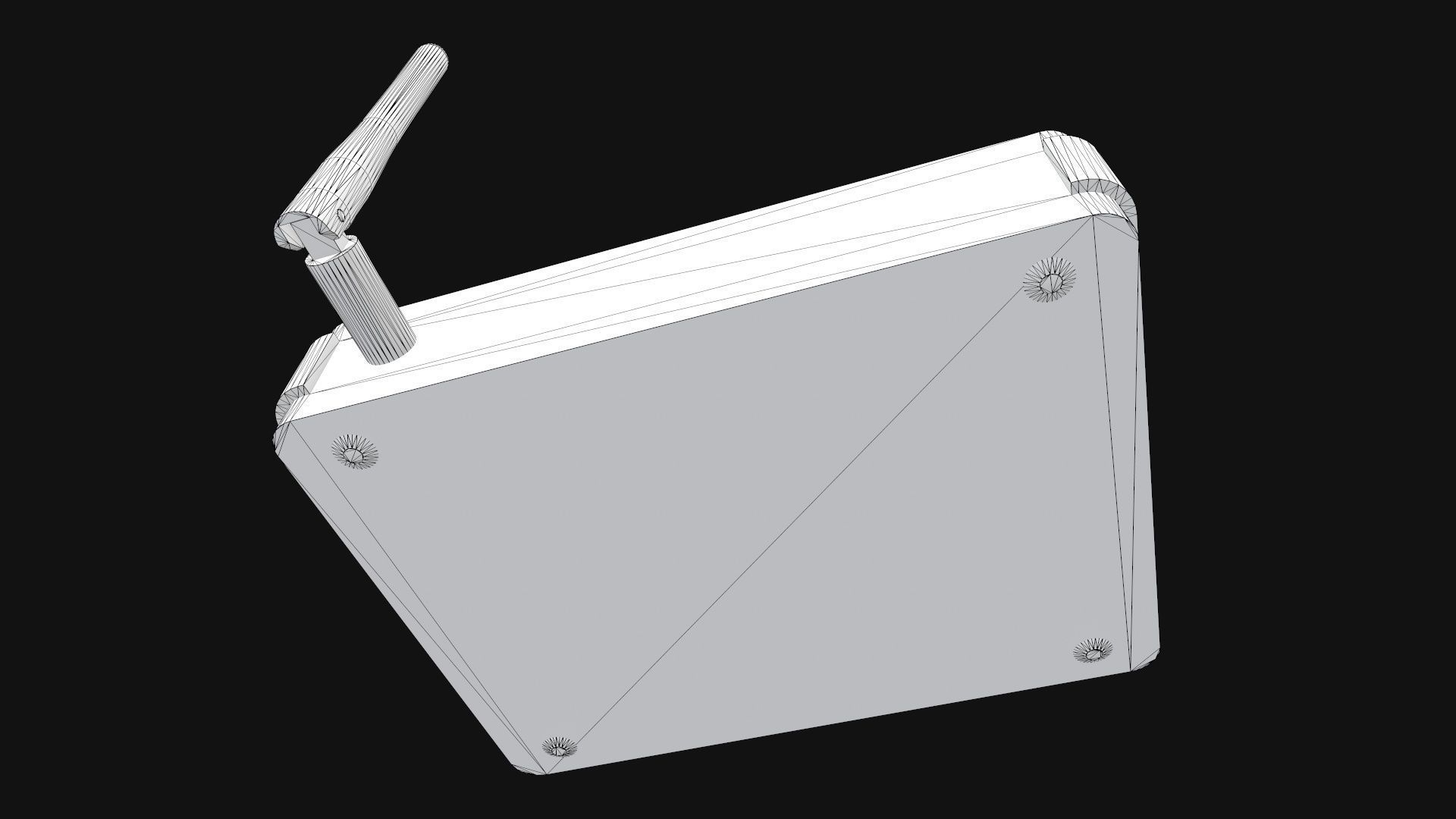 Wi-Fi Router Low-poly 3D model_10