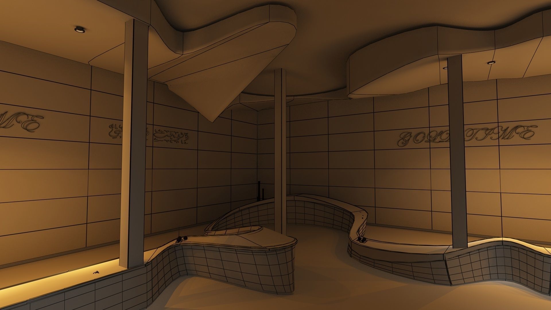 Watch Store interior with hand model included 3D model_2