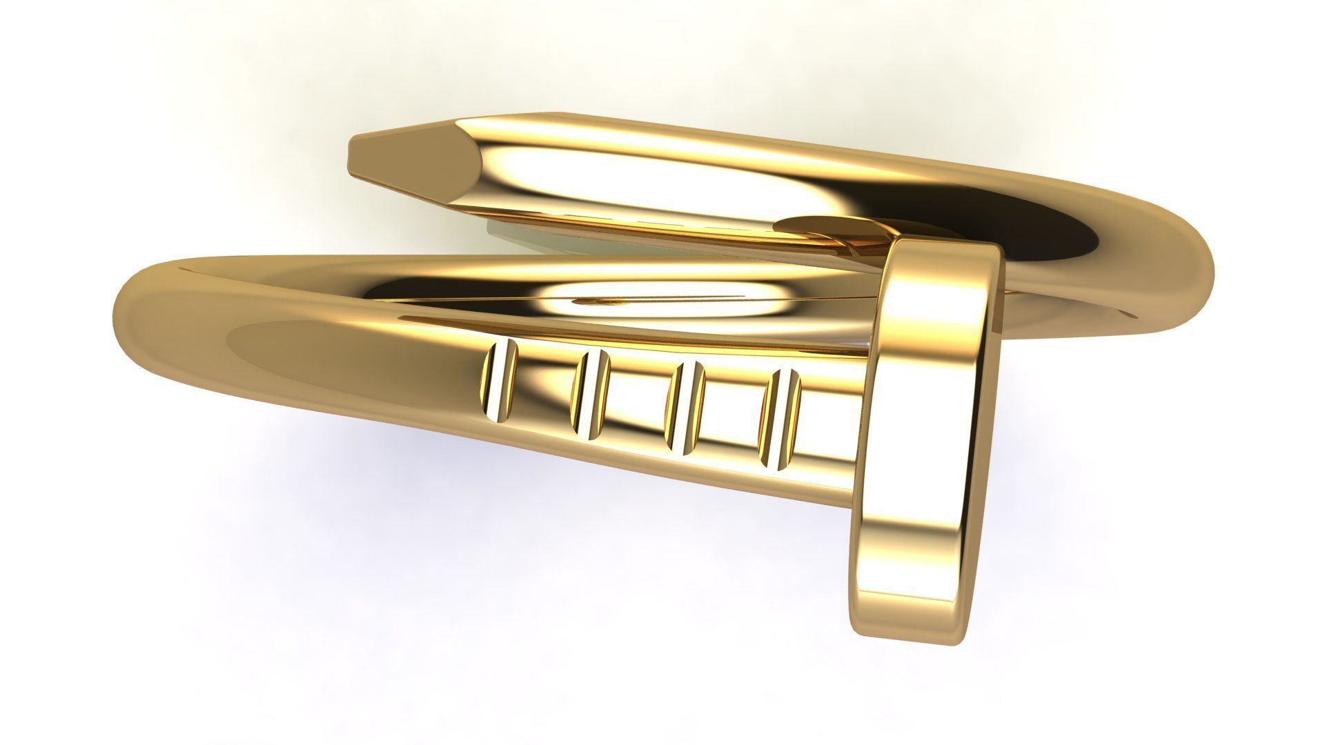 Nail Ring size 15 mm 3D print model_6