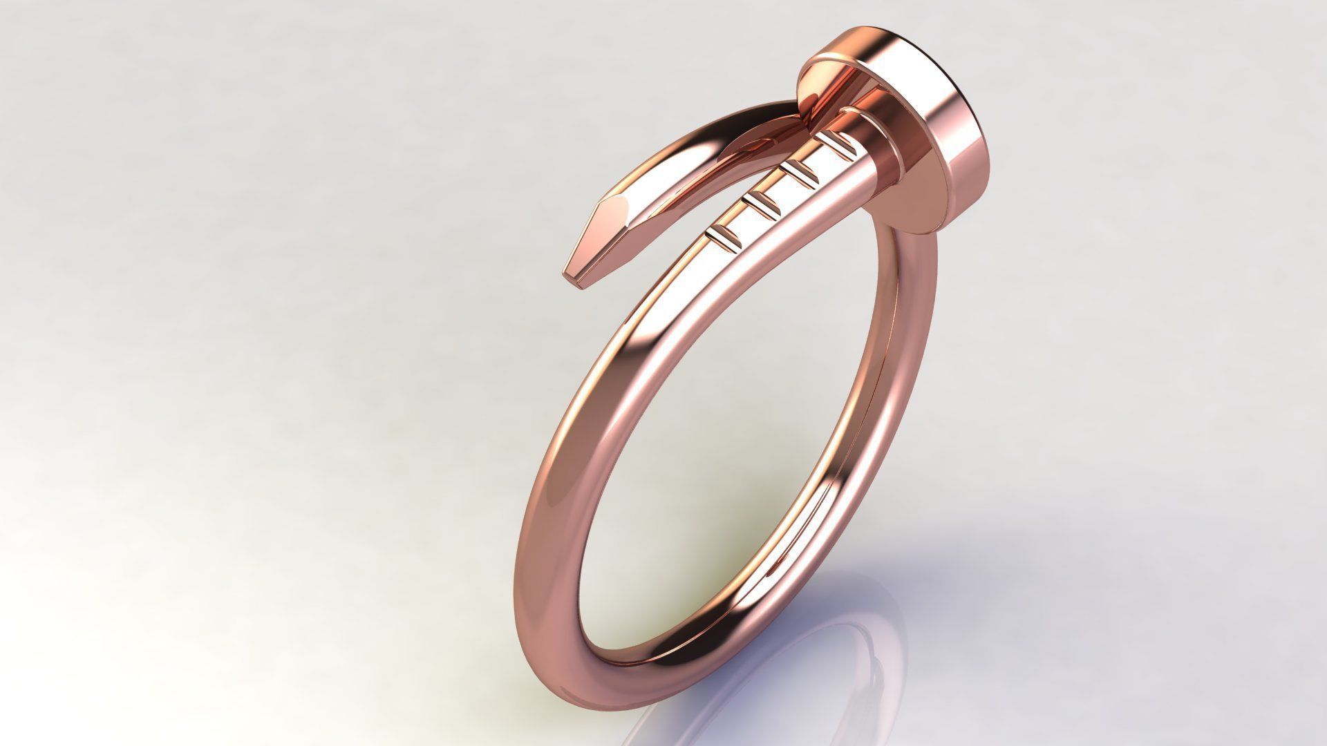 Nail Ring size 15 mm 3D print model_13