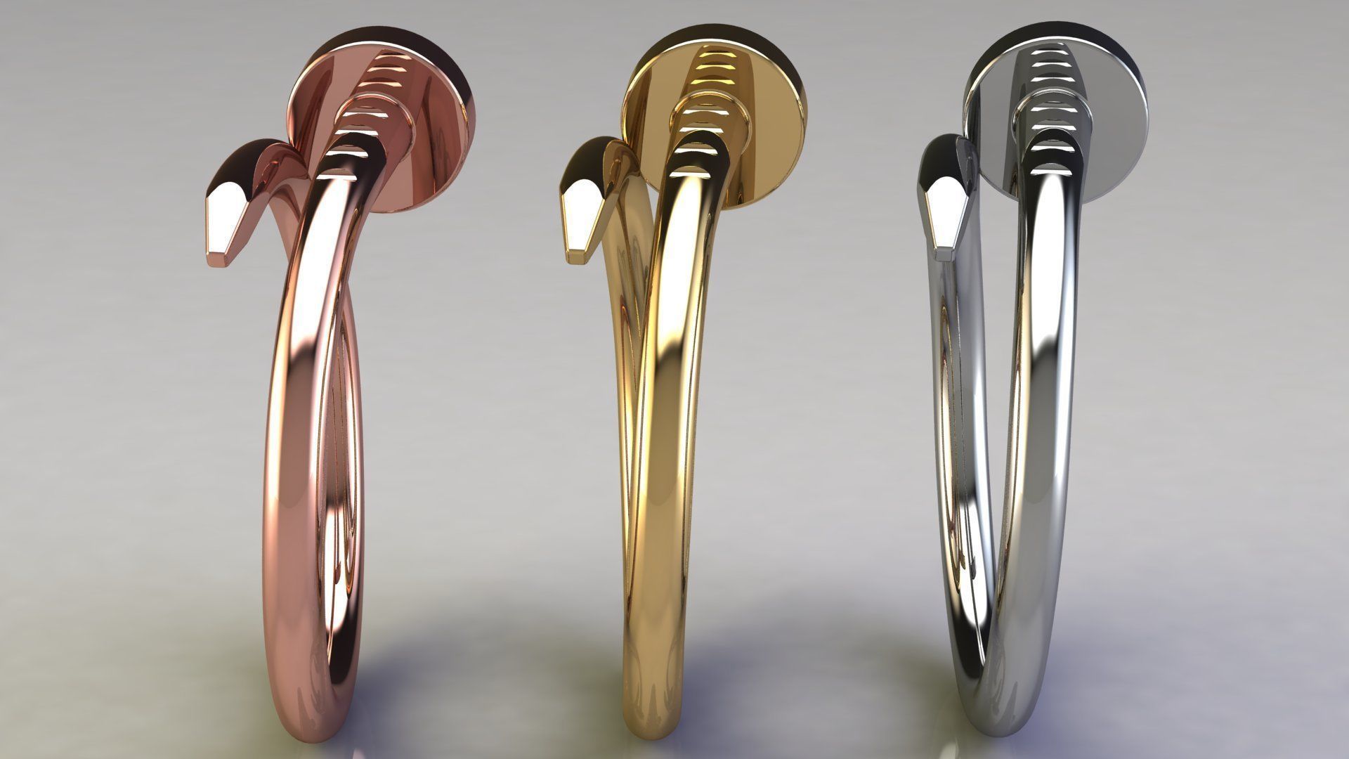 Nail Ring size 15 mm 3D print model_17