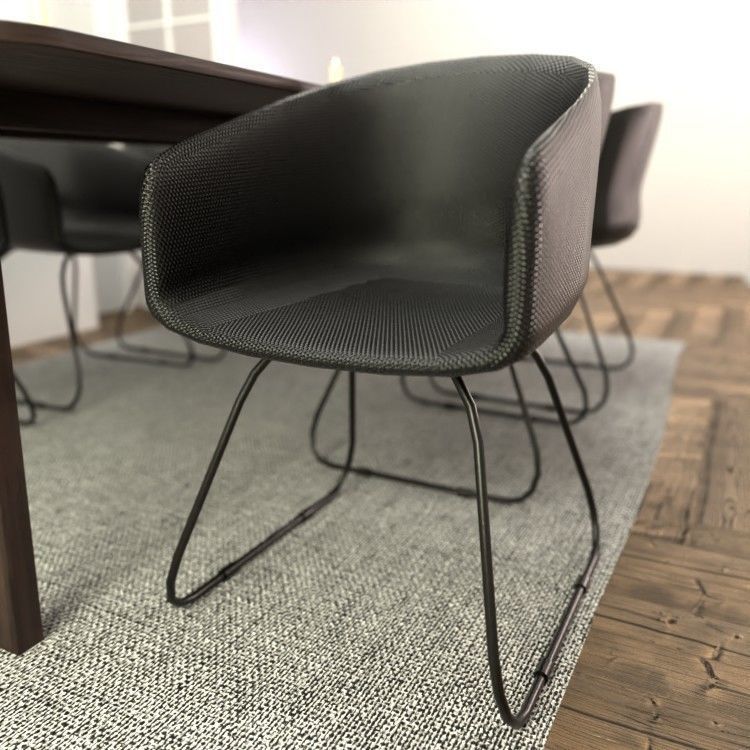 Dining Table 3D model_8
