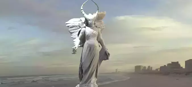 Ghost Angel Statue 