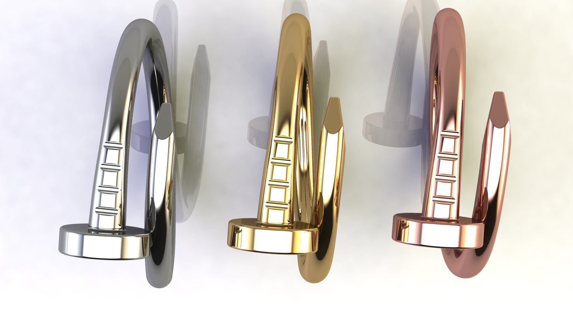 Nail Ring size 17 mm 3D print model_19