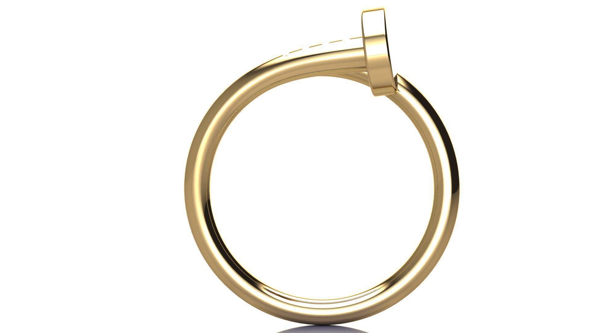 Nail Ring size 17 mm 3D print model_7