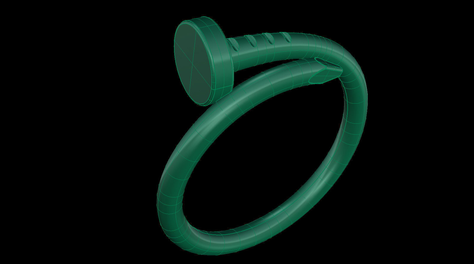 Nail Ring size 17 mm 3D print model_24