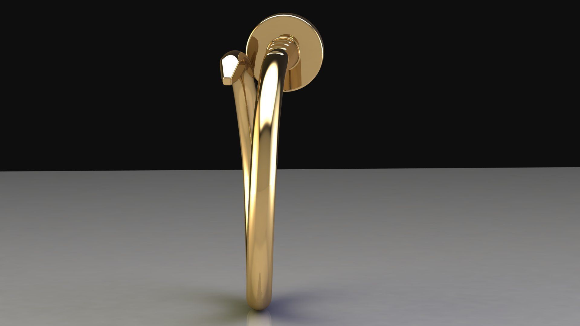 Nail Ring size 17 mm 3D print model_9