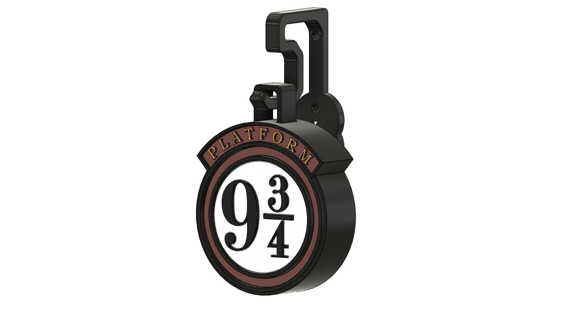Harry Potter Binary 9 3 4 Sign 3D model 3D printable | CGTrader