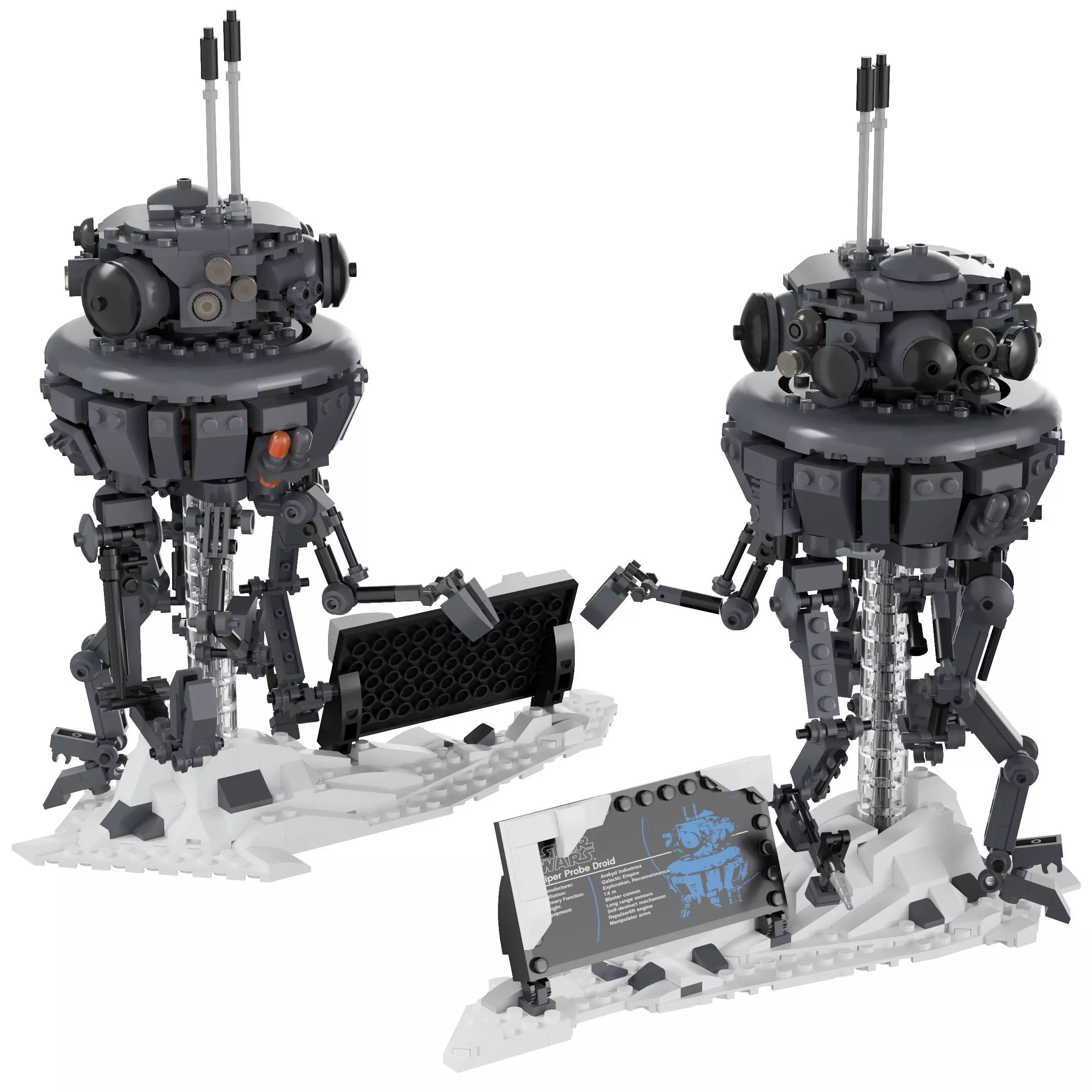 Lego - 75306 Imperial Probe Droid 3D model