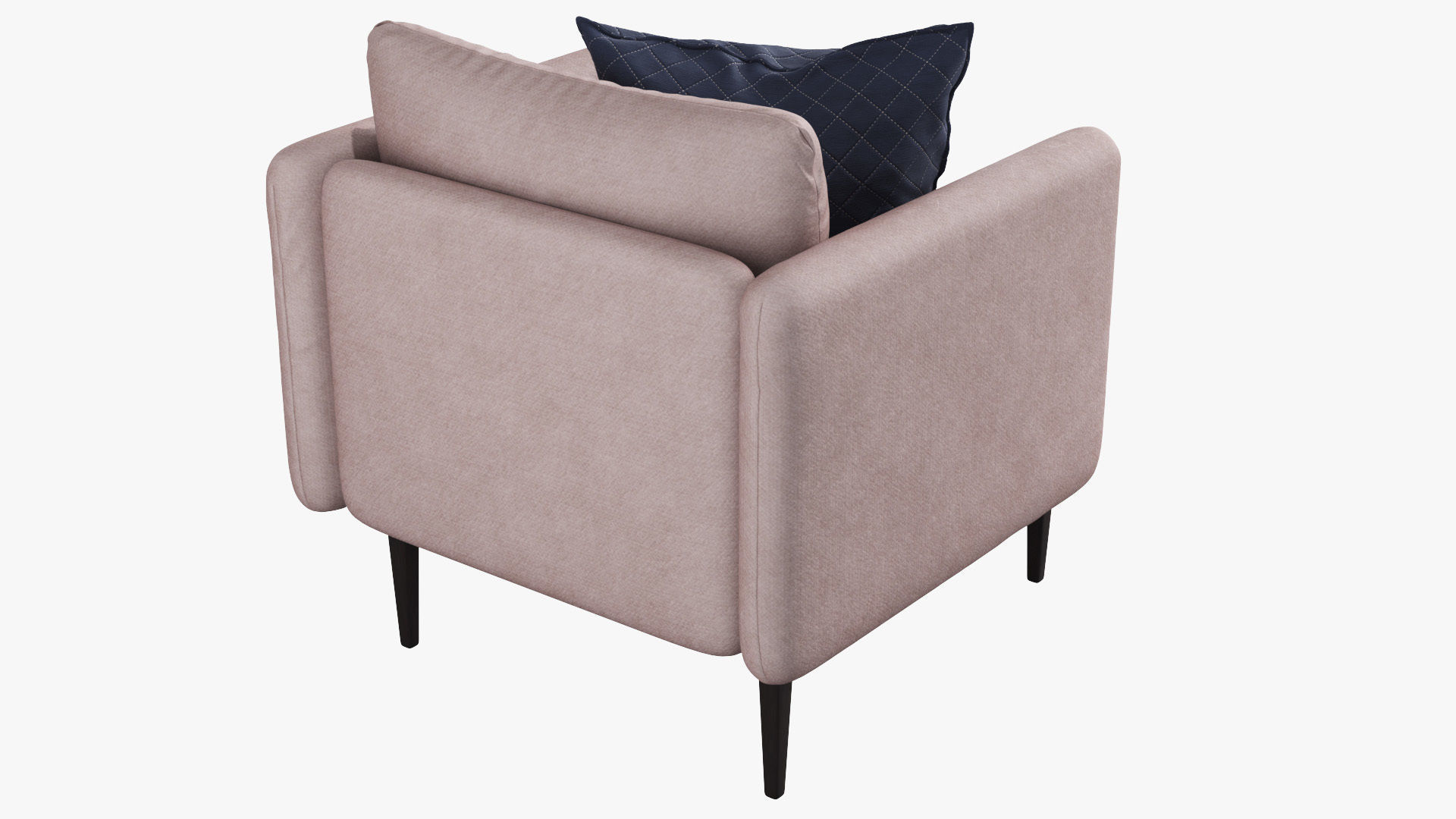Auburn Armchair Low-poly 3D model_7