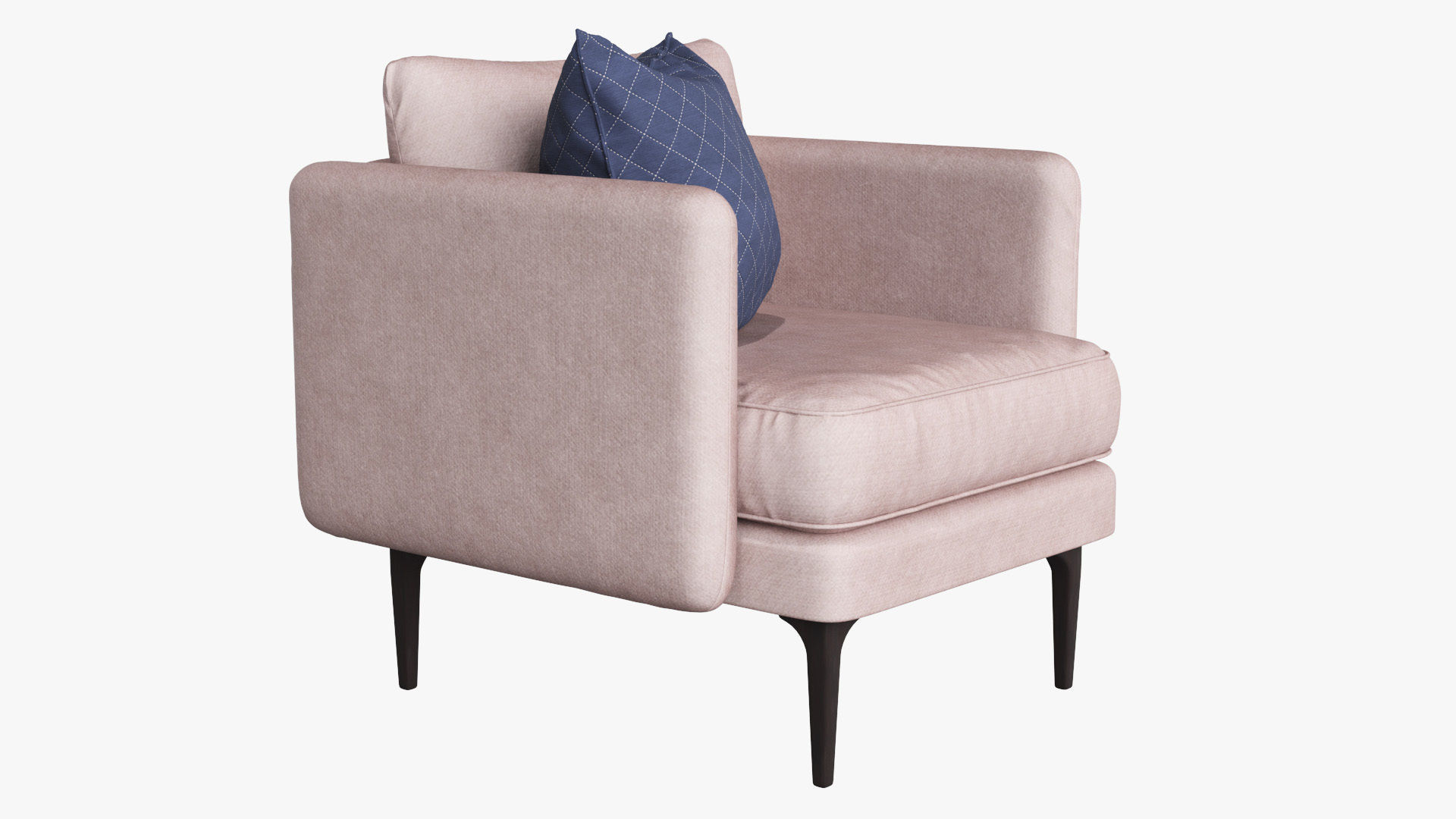 Auburn Armchair Low-poly 3D model_32