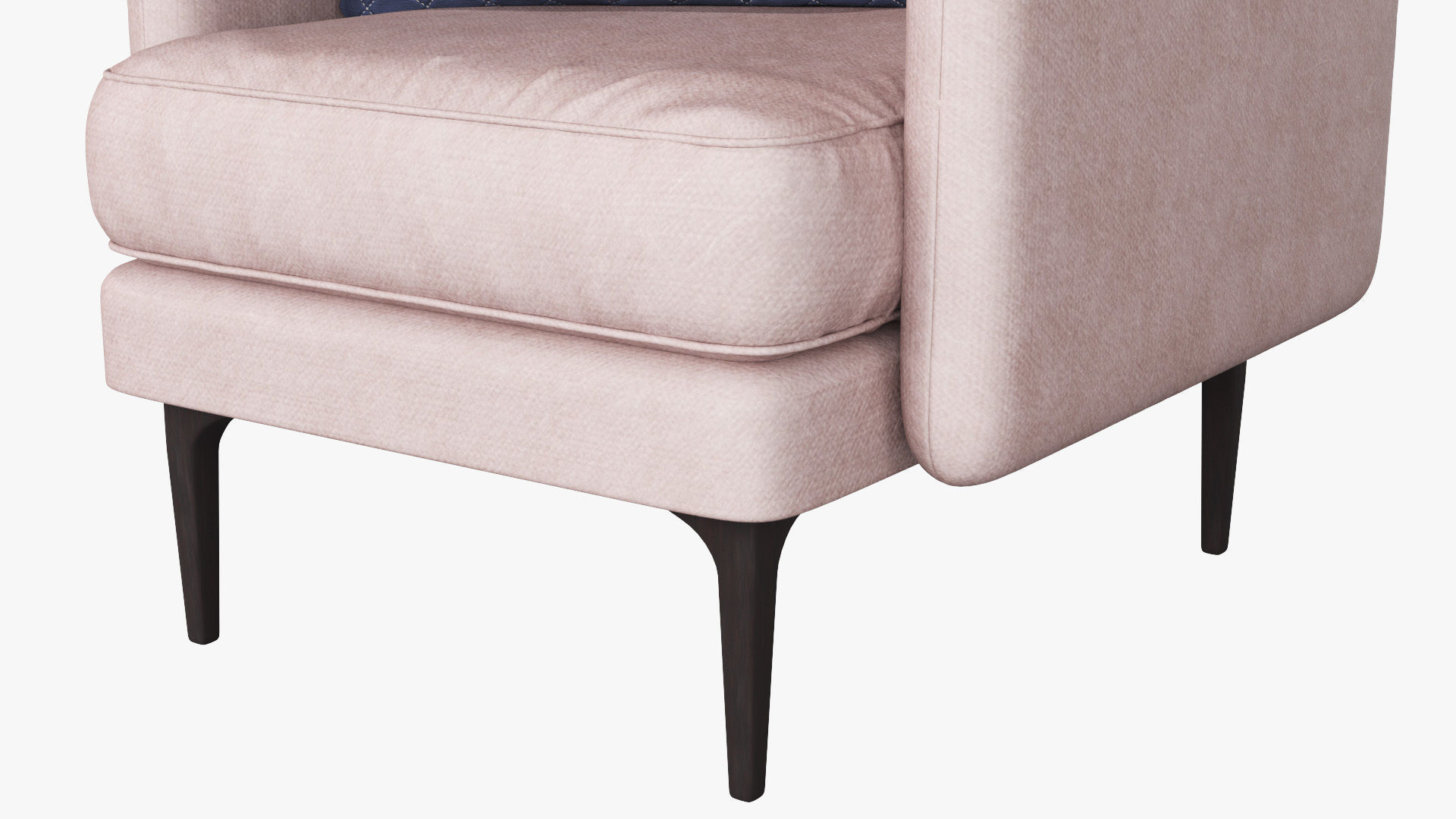 Auburn Armchair Low-poly 3D model_9