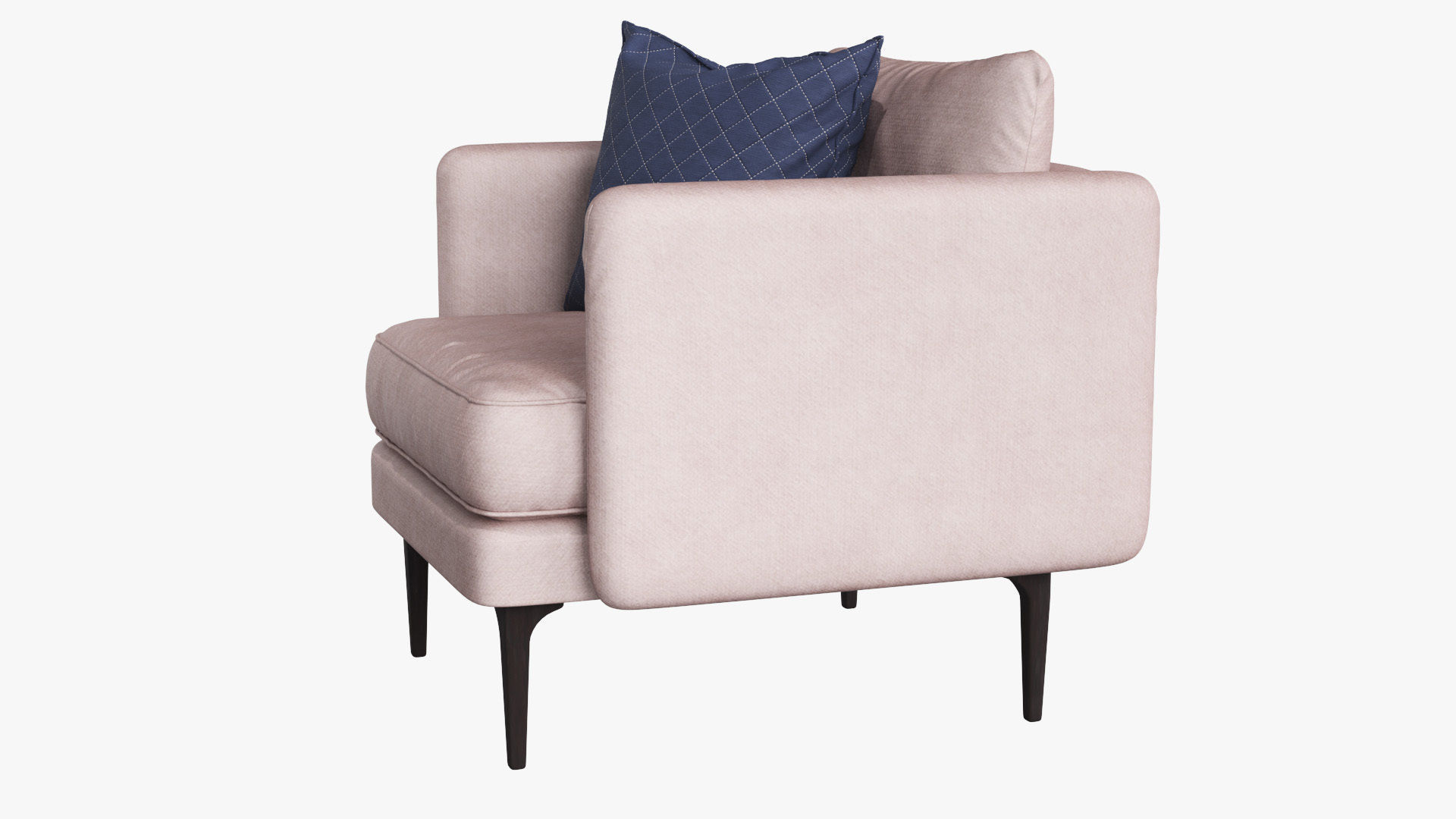 Auburn Armchair Low-poly 3D model_28