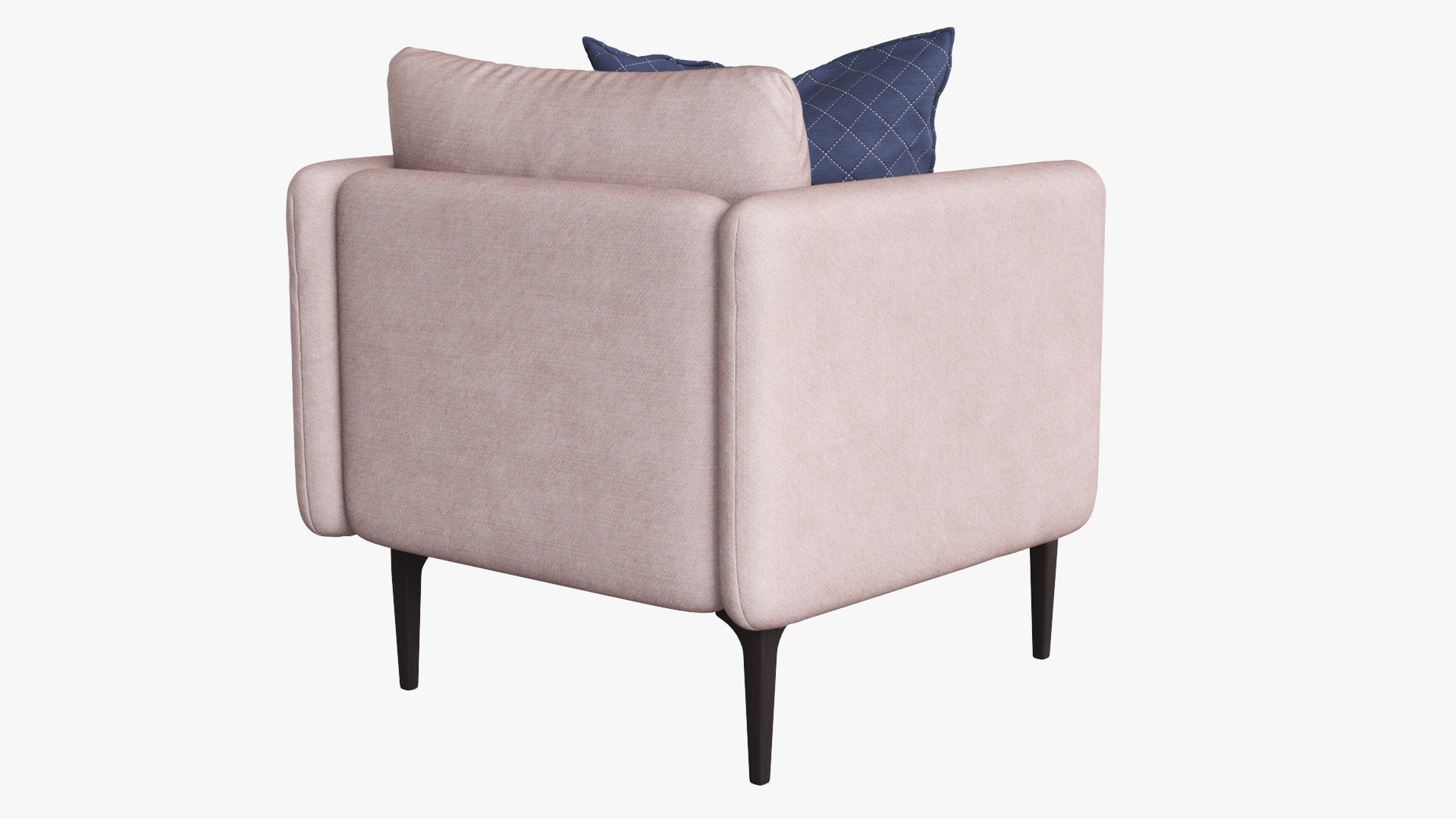 Auburn Armchair Low-poly 3D model_23