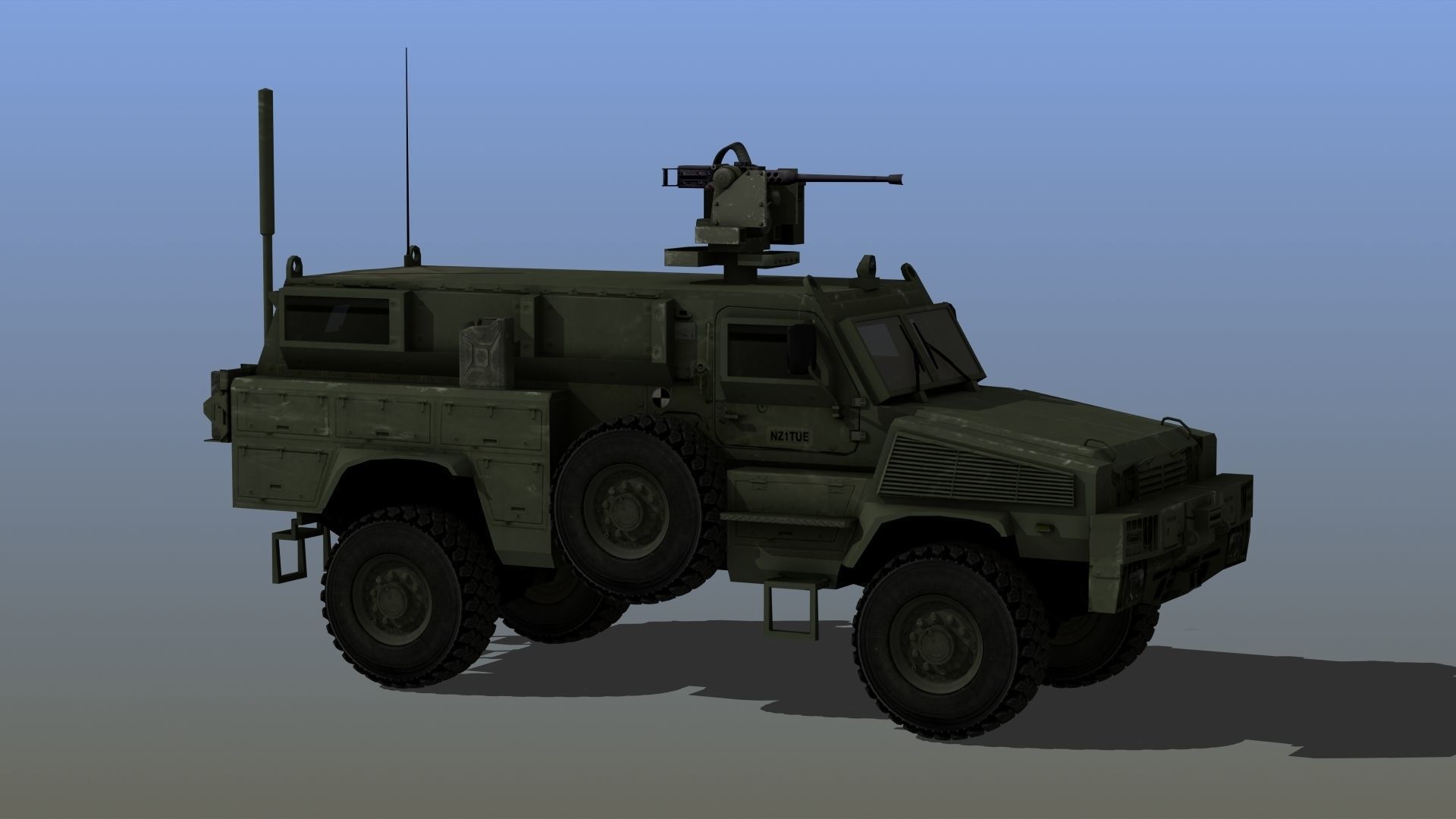 RG-31 Nyala Low-poly 3D model_9