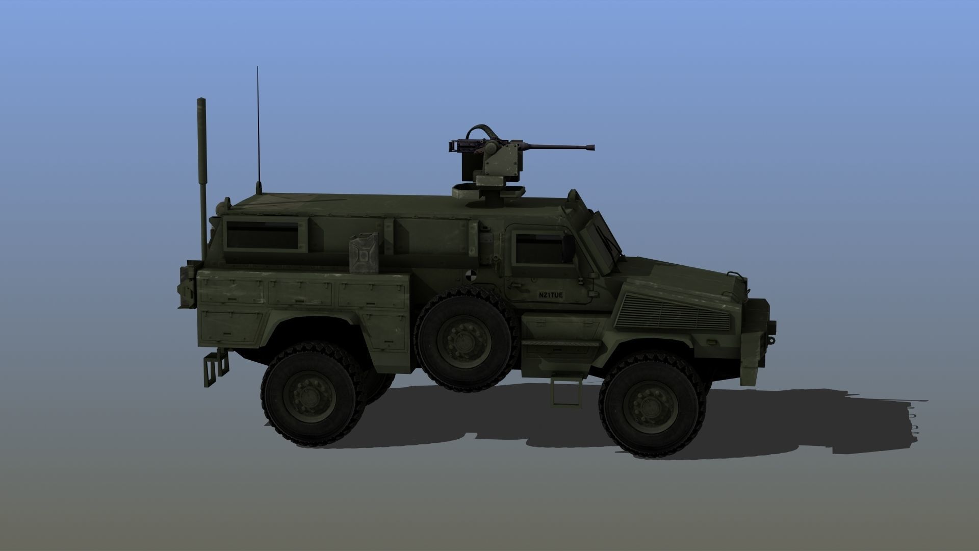 RG-31 Nyala Low-poly 3D model_7