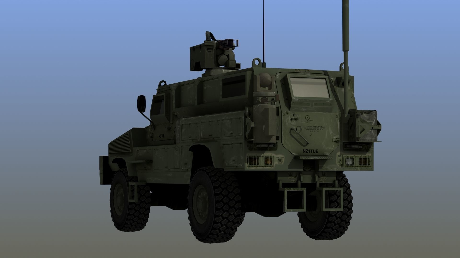 RG-31 Nyala Low-poly 3D model_17