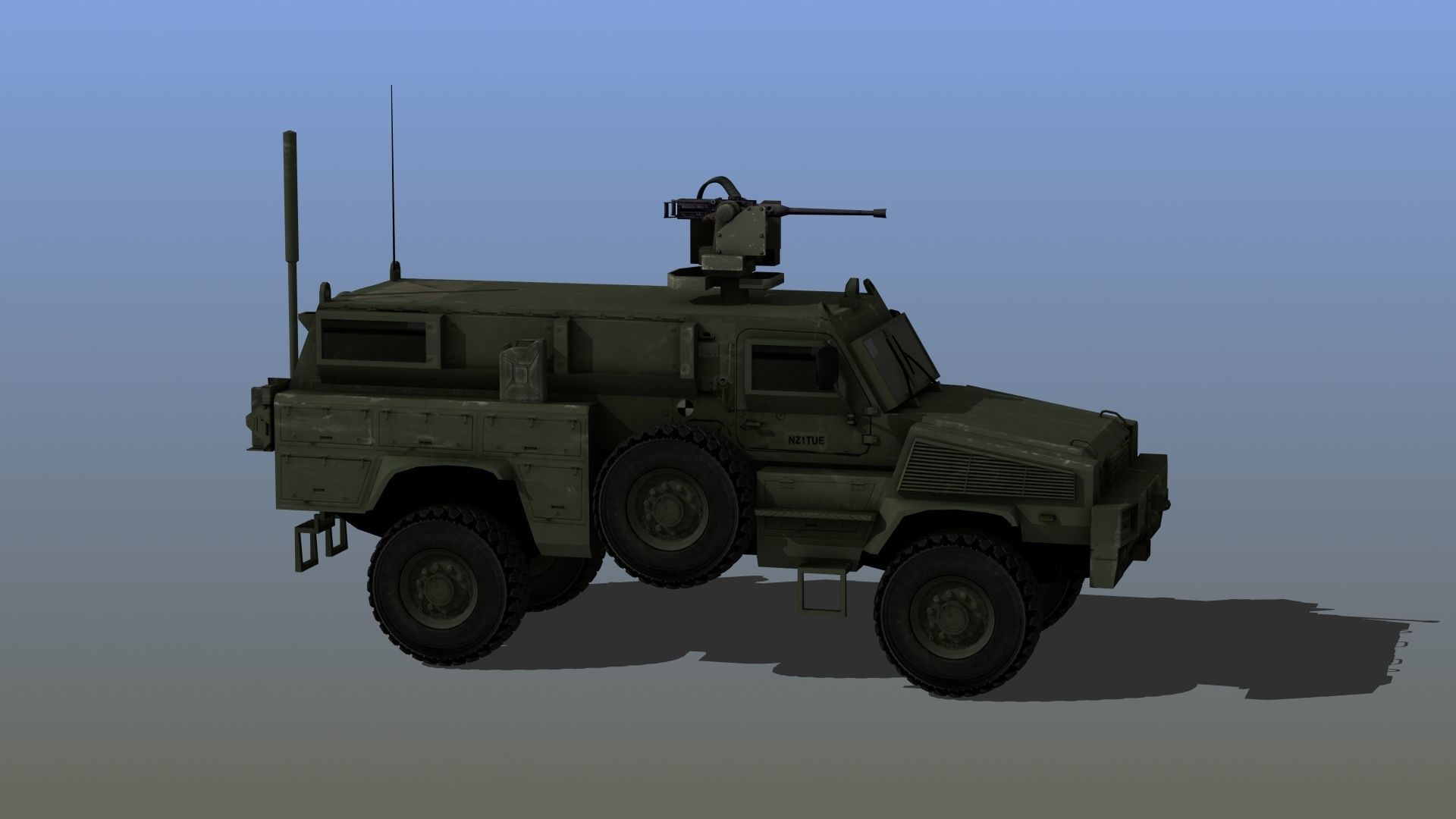 RG-31 Nyala Low-poly 3D model_6
