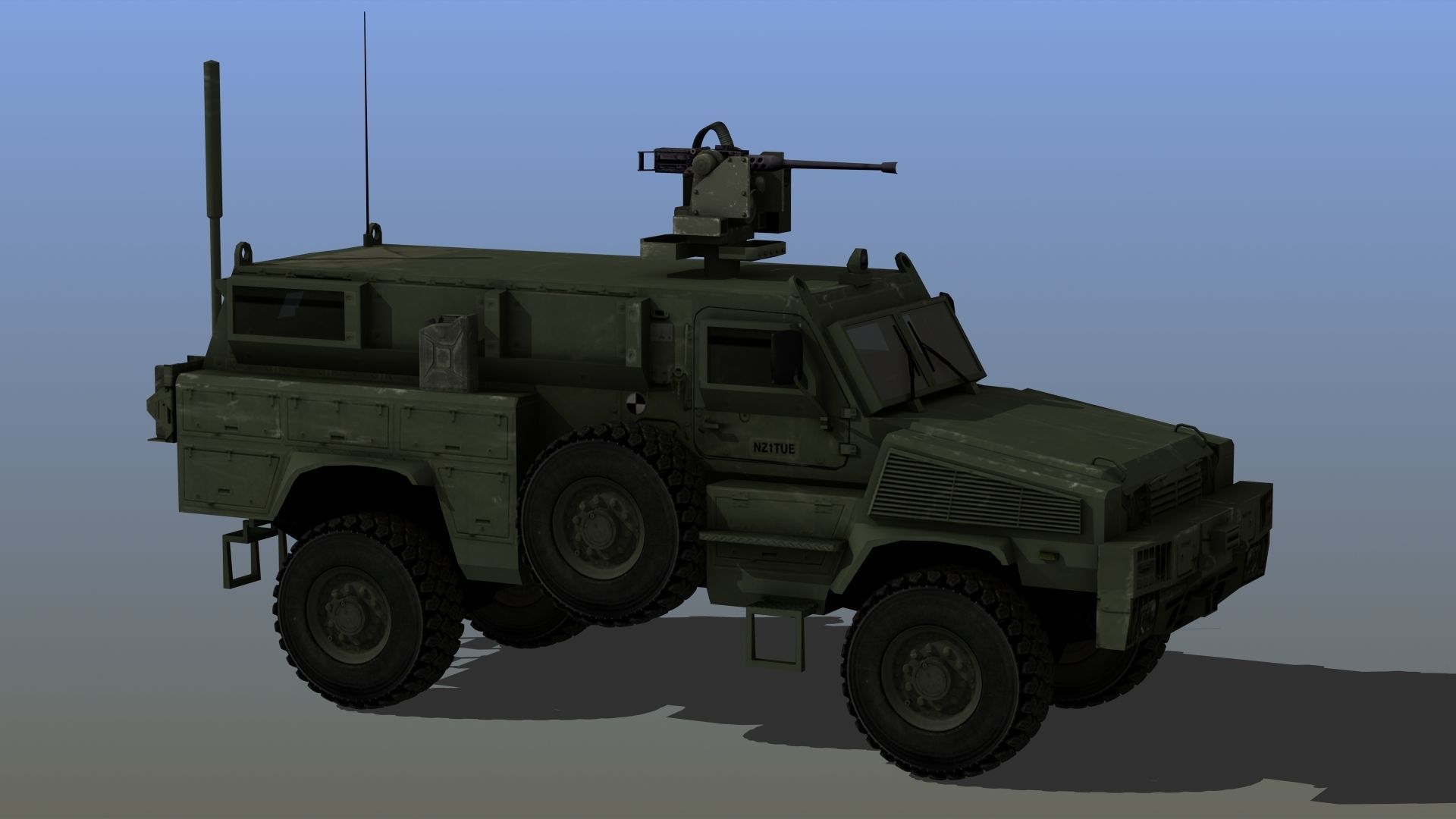 RG-31 Nyala Low-poly 3D model_5