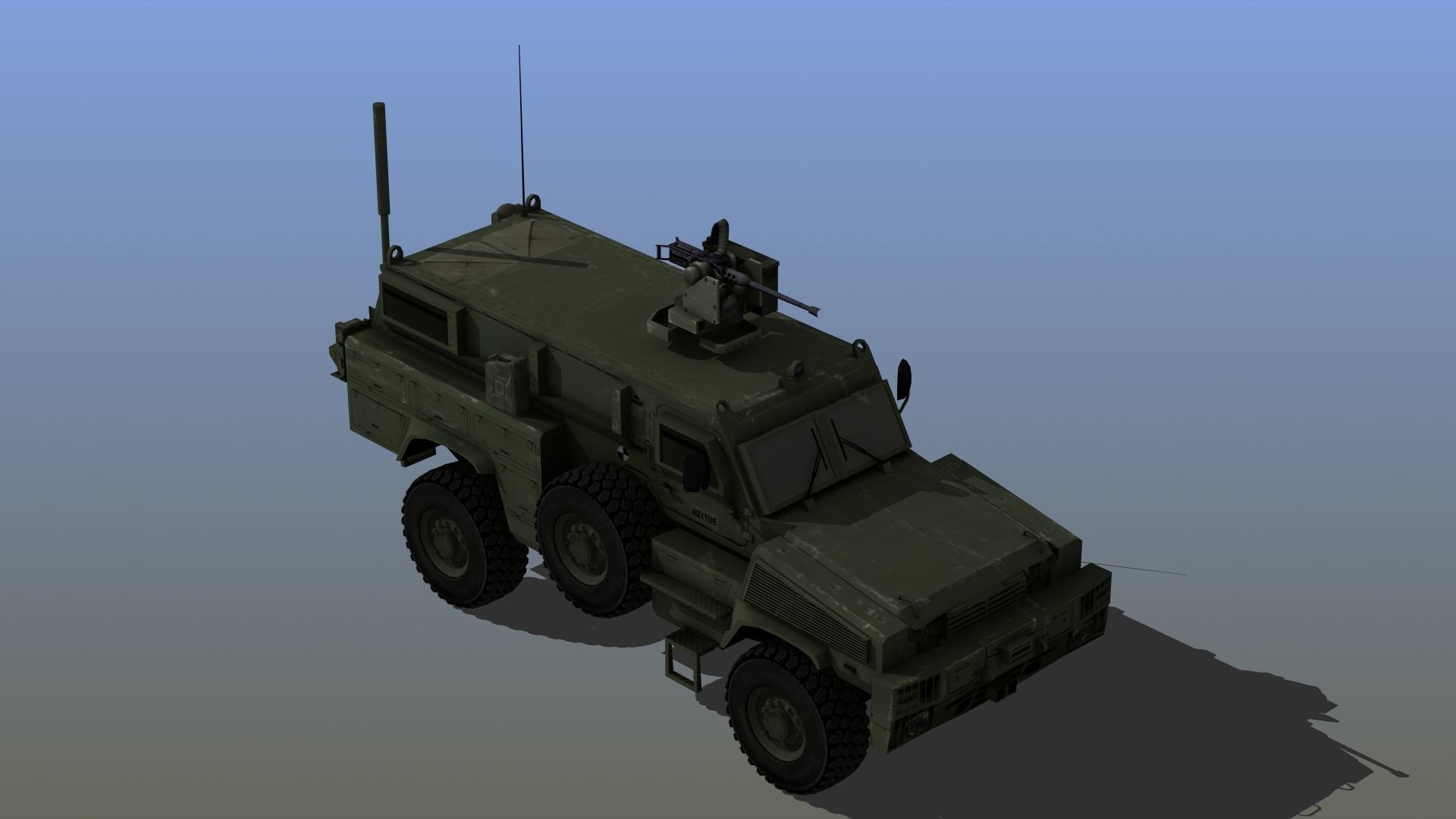 RG-31 Nyala Low-poly 3D model_19
