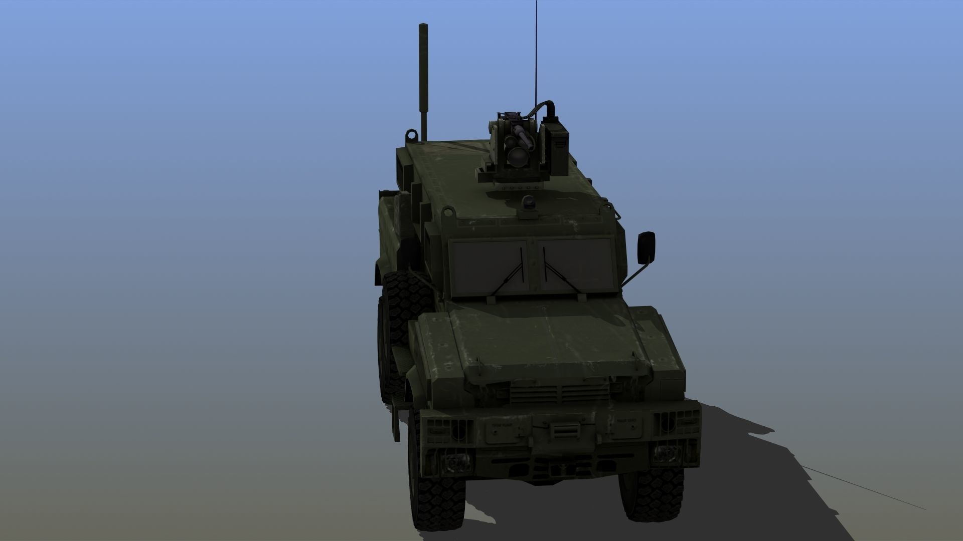 RG-31 Nyala Low-poly 3D model_12