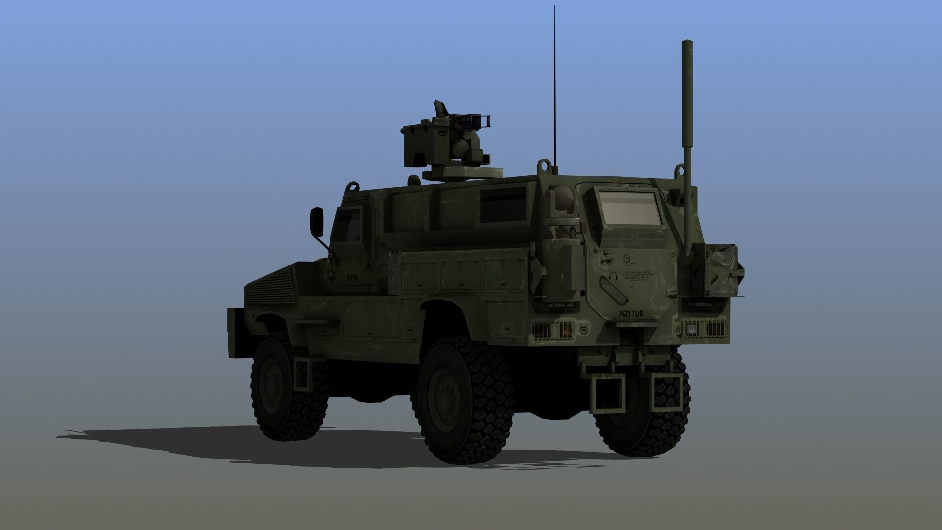 RG-31 Nyala Low-poly 3D model_4