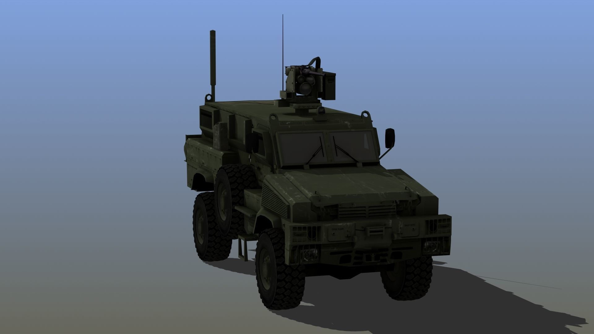 RG-31 Nyala Low-poly 3D model_11