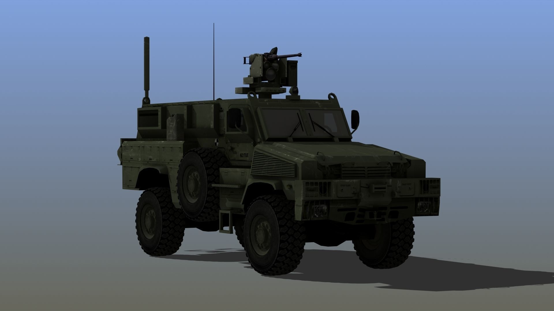 RG-31 Nyala Low-poly 3D model_10